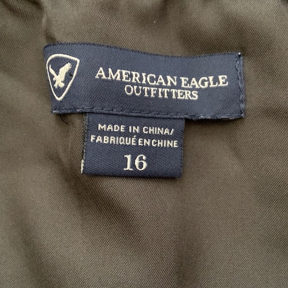 American Eagle Black & Purple Floral Strapless Cocktail Dress - Picture 6 of 7